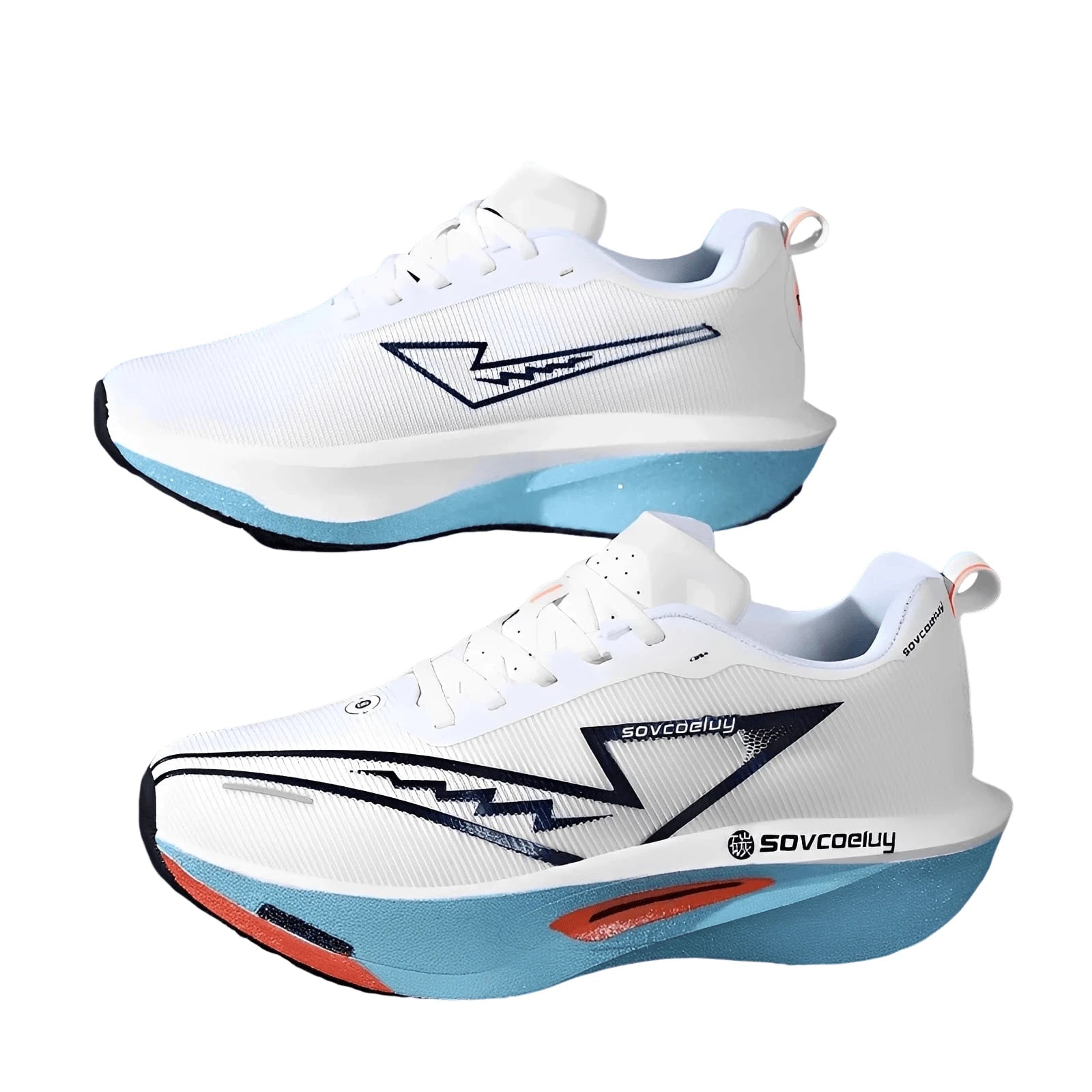 Carbon Plate Running Shoes – Lightweight Breathable Marathon Sneakers for Men & Women Non-Slip Athletic Sports Shoes