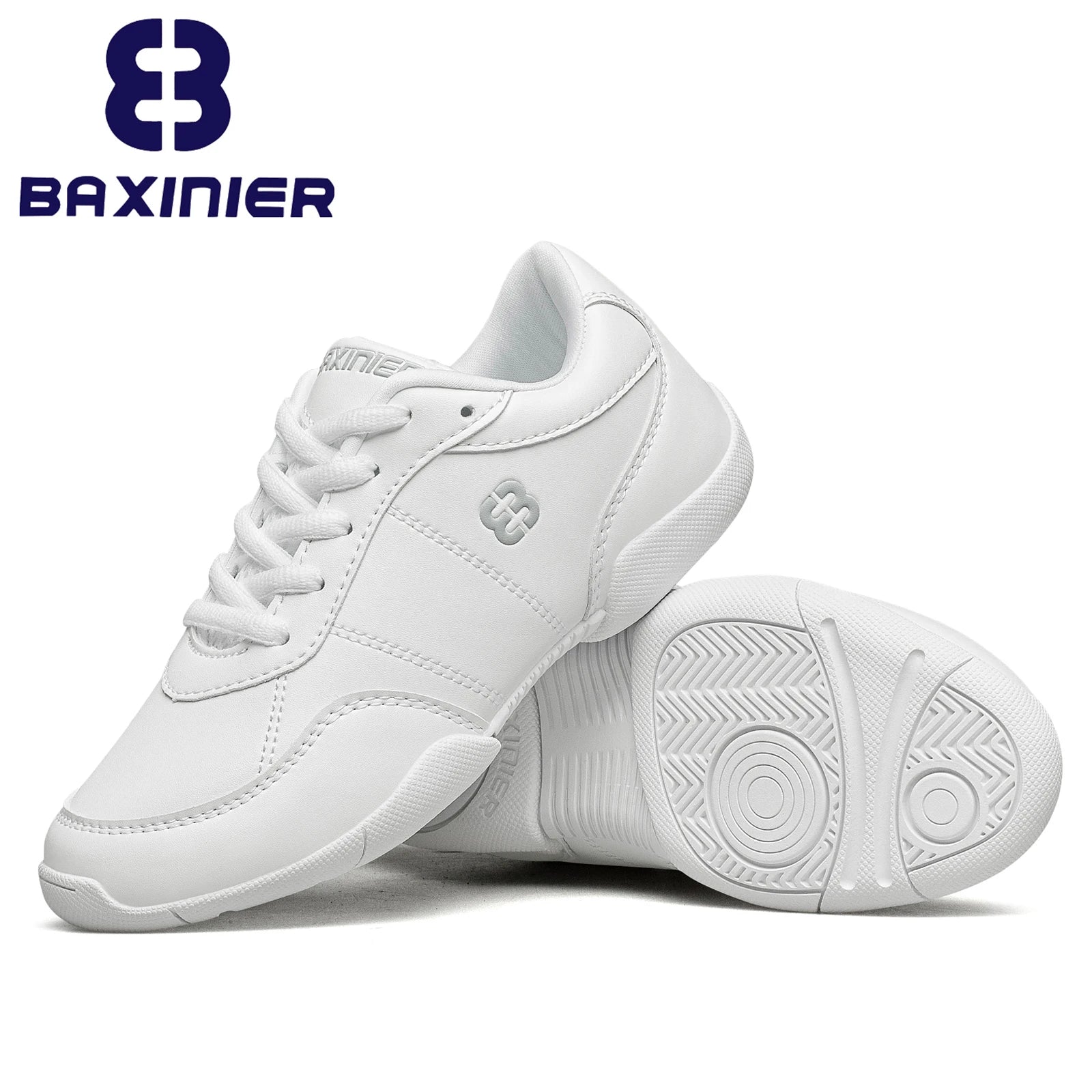 Meisjes Witte Cheerleading Schoenen Lichtgewicht Jeugd Cheer Wedstrijd Sneakers Kinderen Training Dansschoenen Comfortabel
