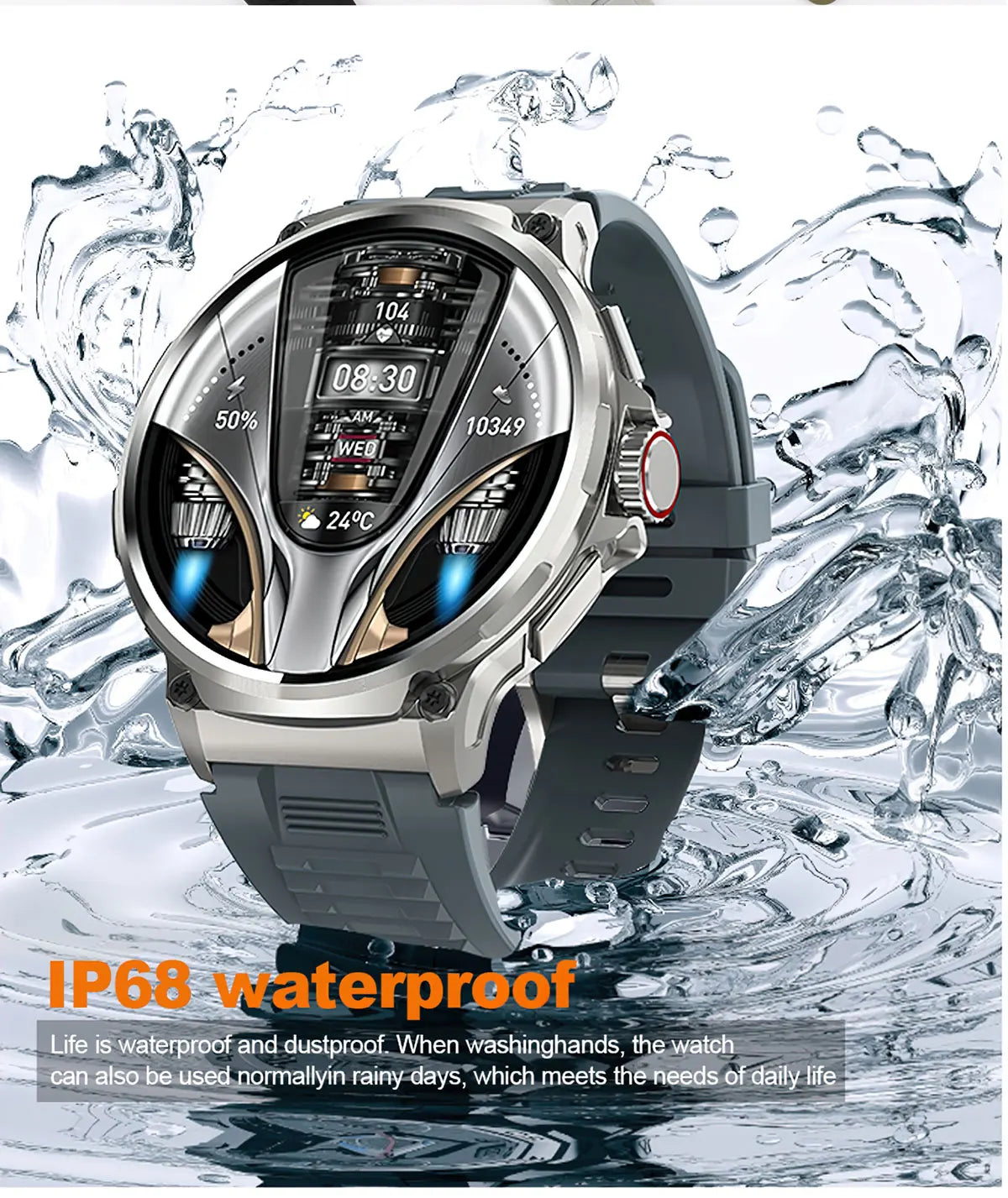 2025 GPS Track Smart Watch 1.85-Inch Ultra HD AMOLED Screen 710MAH Battery Bluetooth Call Smartwatch For Men - Compatible with HUAWEI & Xiaomi IOS