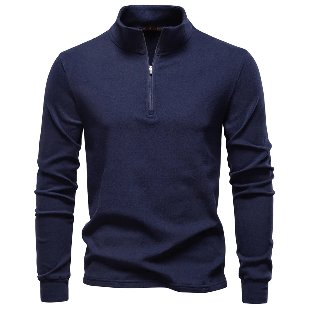 Men's Solid Colour Zipper Soft Shell Long Sleeve Sweatshirt Breathable Warm Pullover Casual Streetwear Jacket‌ For Men