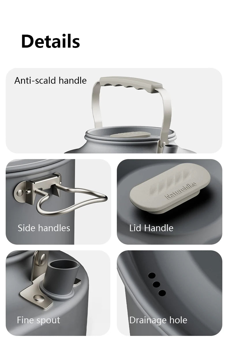 Portable Camping Cookware Set Outdoor Frying Pan Kettle Collapsible Picnic Tableware Kitchenware Furniture