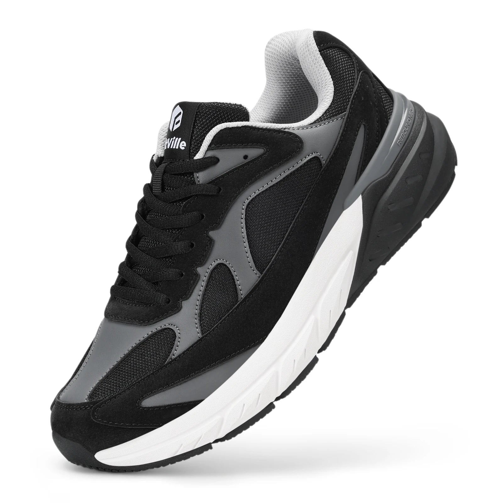 Men's Extra Wide Cushioned Sports Walking Shoes For Swollen Feet, Flat Feet, And Arch Fit - Suitable For Heel Pain Relieve