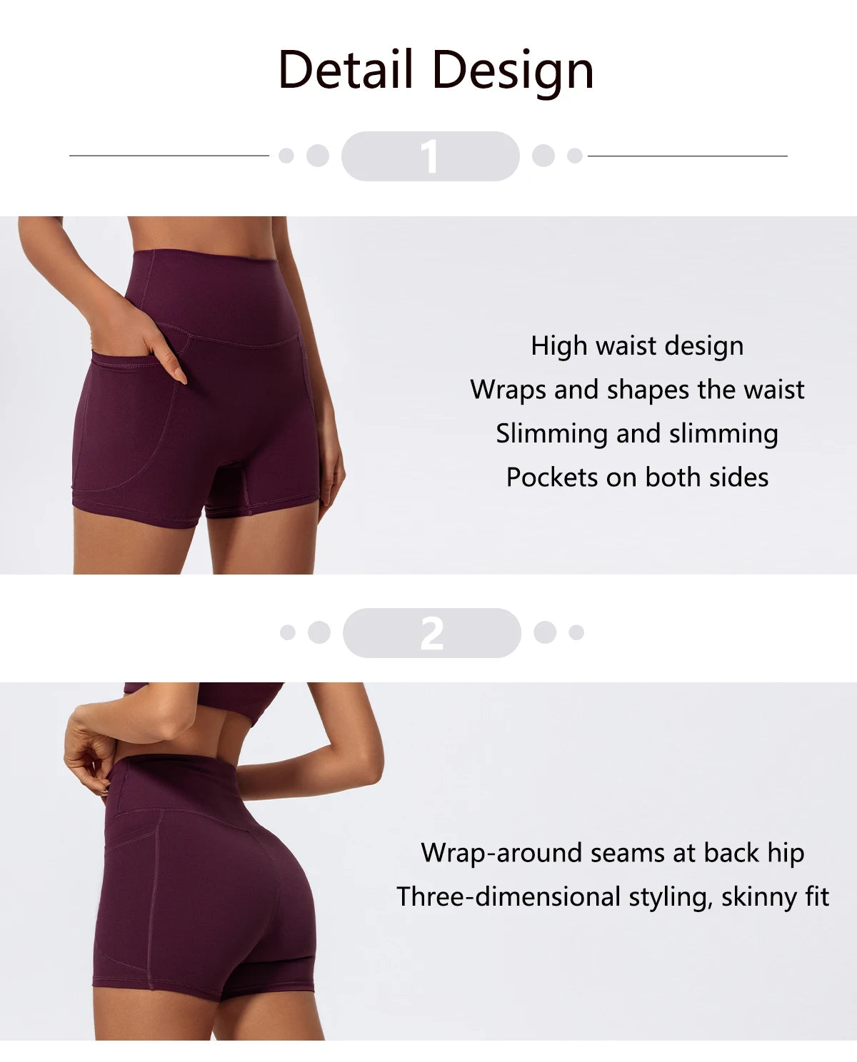 Pockets Workout Gym Legging Women Cycling Shorts Quick-Dry Yoga Clothes Breathable High Waist Sports Shorts Female