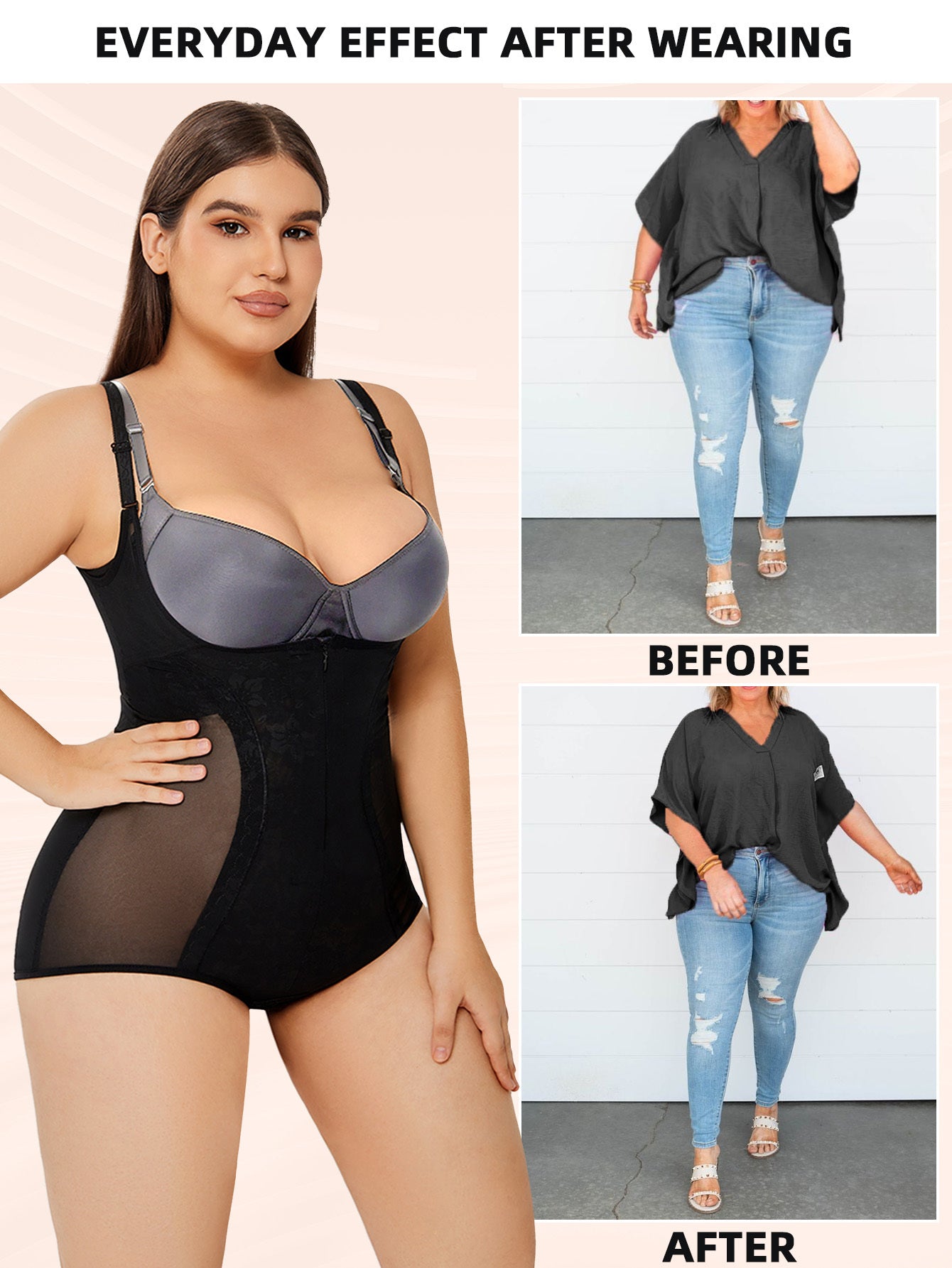 Women's Shapewear Bodysuit Tummy Control Slim Body Shaper