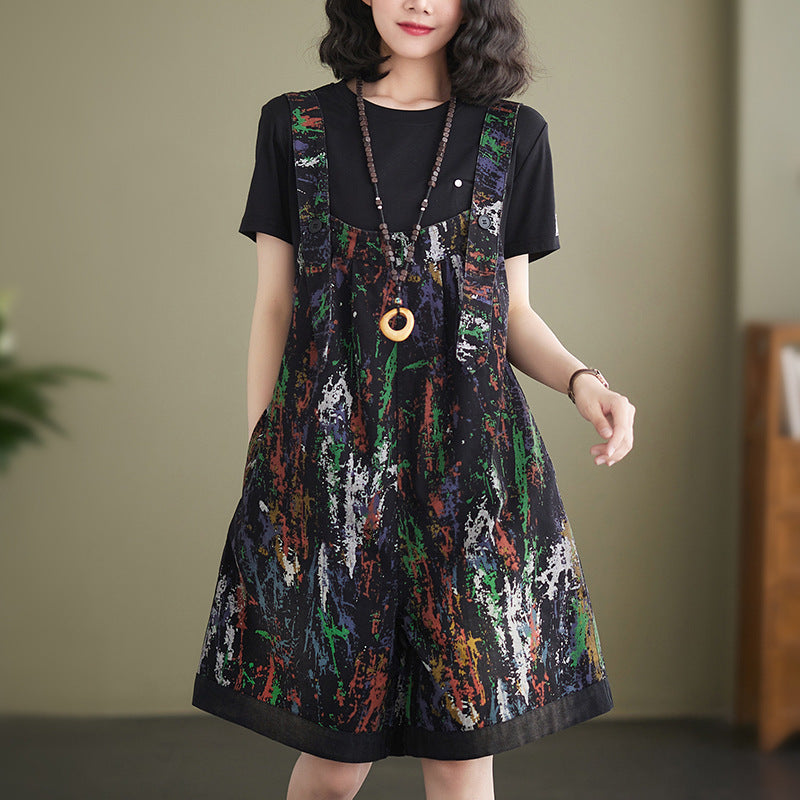 Women's Loose Fitting Fashionable Denim Straps