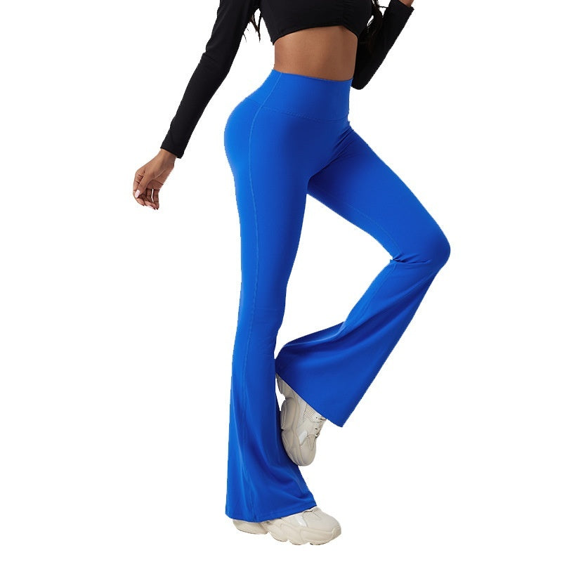 High Waisted Hip Lifting Tight Pants And Wide Leg Fitness Pants For Women