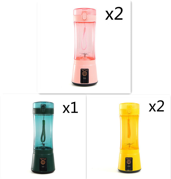 Portable Electric Fruit Juicer - Wireless USB Rechargeable Mini Multifunction Smoothie Blender