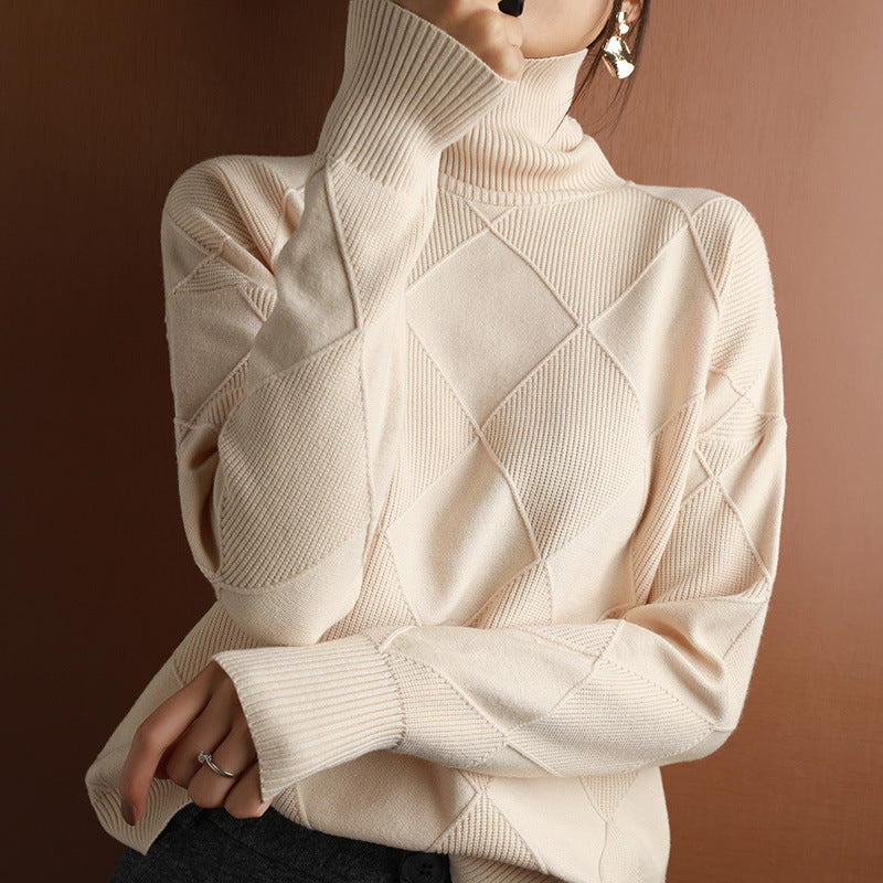 Knitwear Autumn And Winter Long-Sleeved Outer Wear Bottoming Shirt For Women