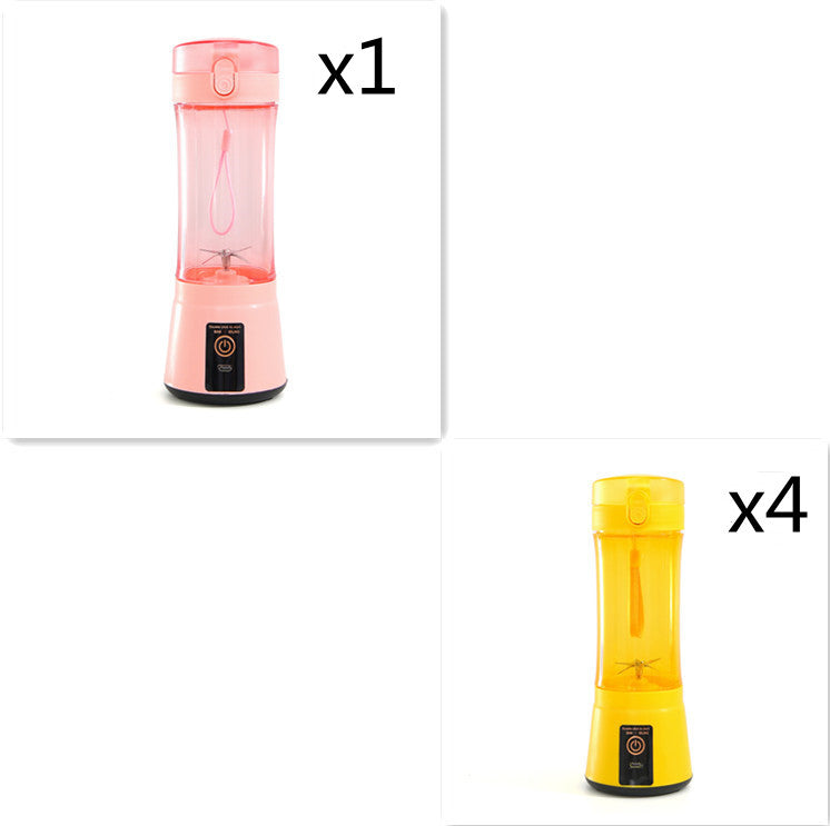 Portable Electric Fruit Juicer - Wireless USB Rechargeable Mini Multifunction Smoothie Blender