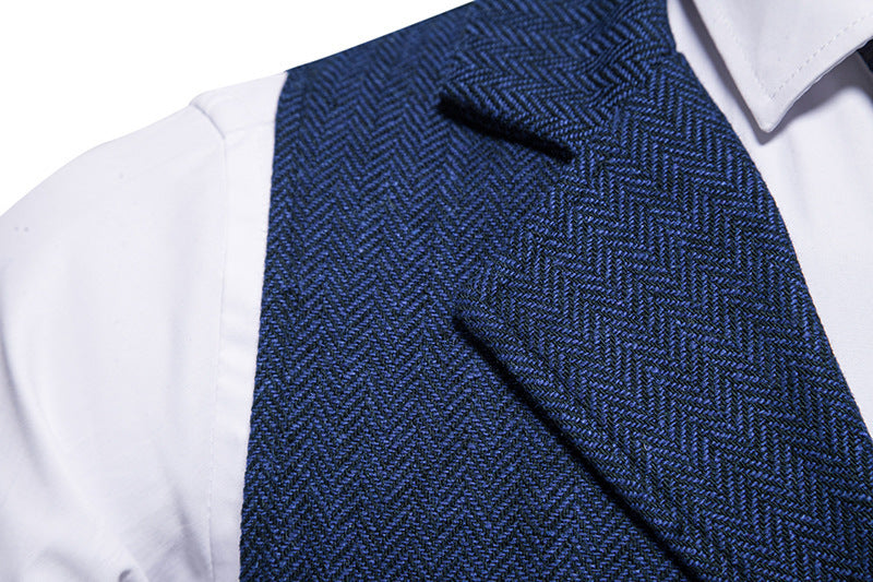 Men's European Single-Breasted Retro Vest