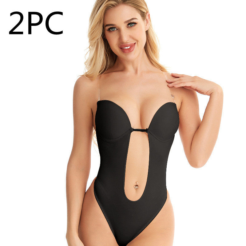 Women's One-Piece Underwear Bra, Tube Top Big Breasts Show, Small Artefact Bra