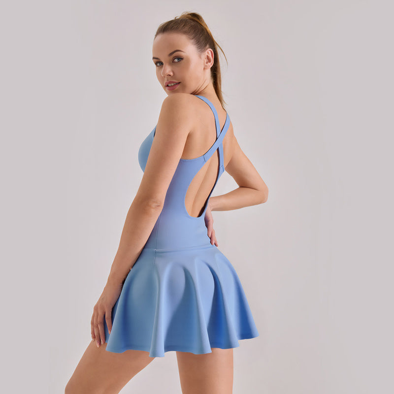 Summer High-Stretch Nude Anti-Walking Sports Dresses For Women