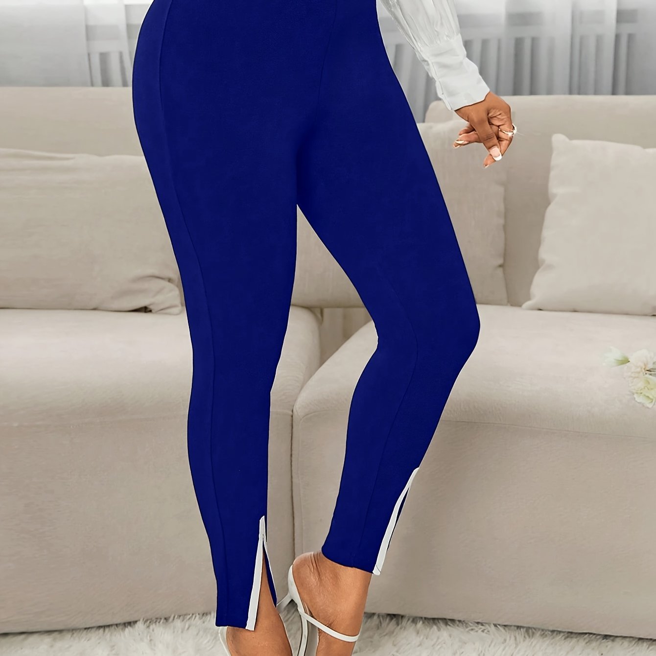 European And American Elegant Commuting Slim-Fit Pants For Women