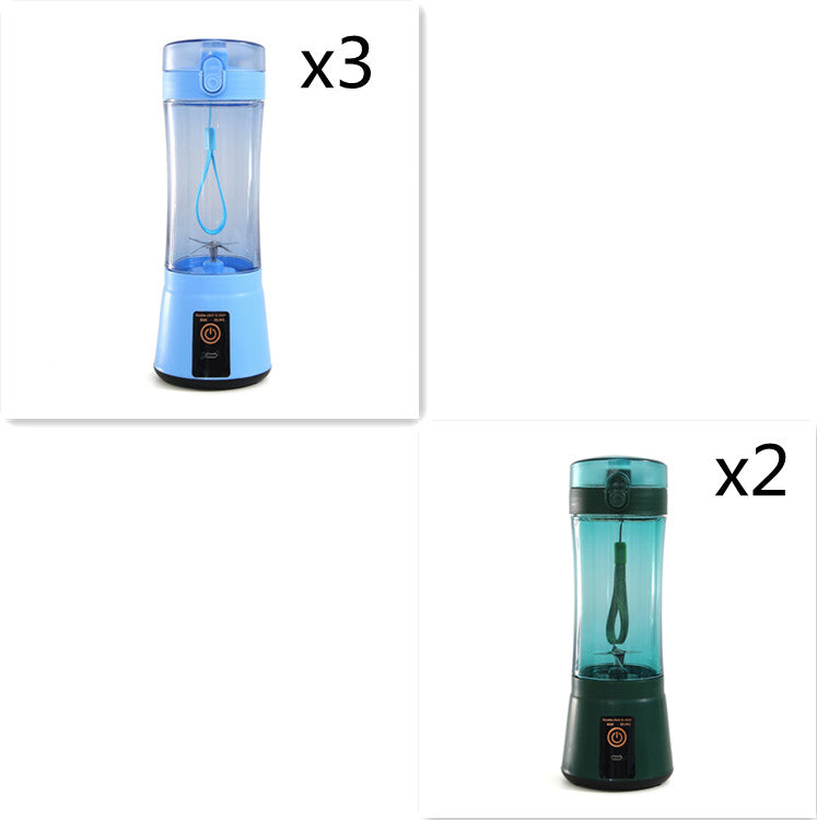 Portable Electric Fruit Juicer - Wireless USB Rechargeable Mini Multifunction Smoothie Blender