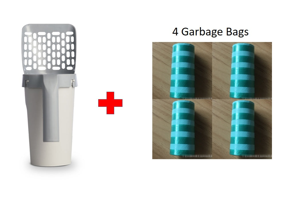 Storage Box Integrated Lazy Cat Litter And Shovel Set