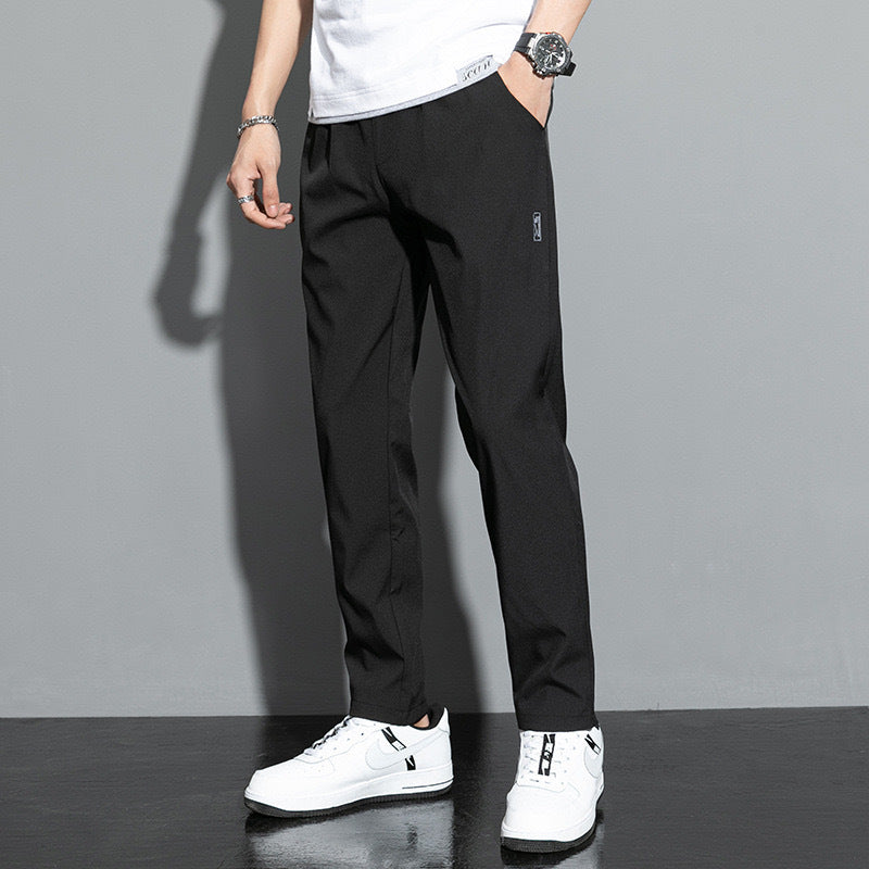 Men's Summer Casual Loose Thin Ice Silk Quick-Dry Pants - Transparent Pants