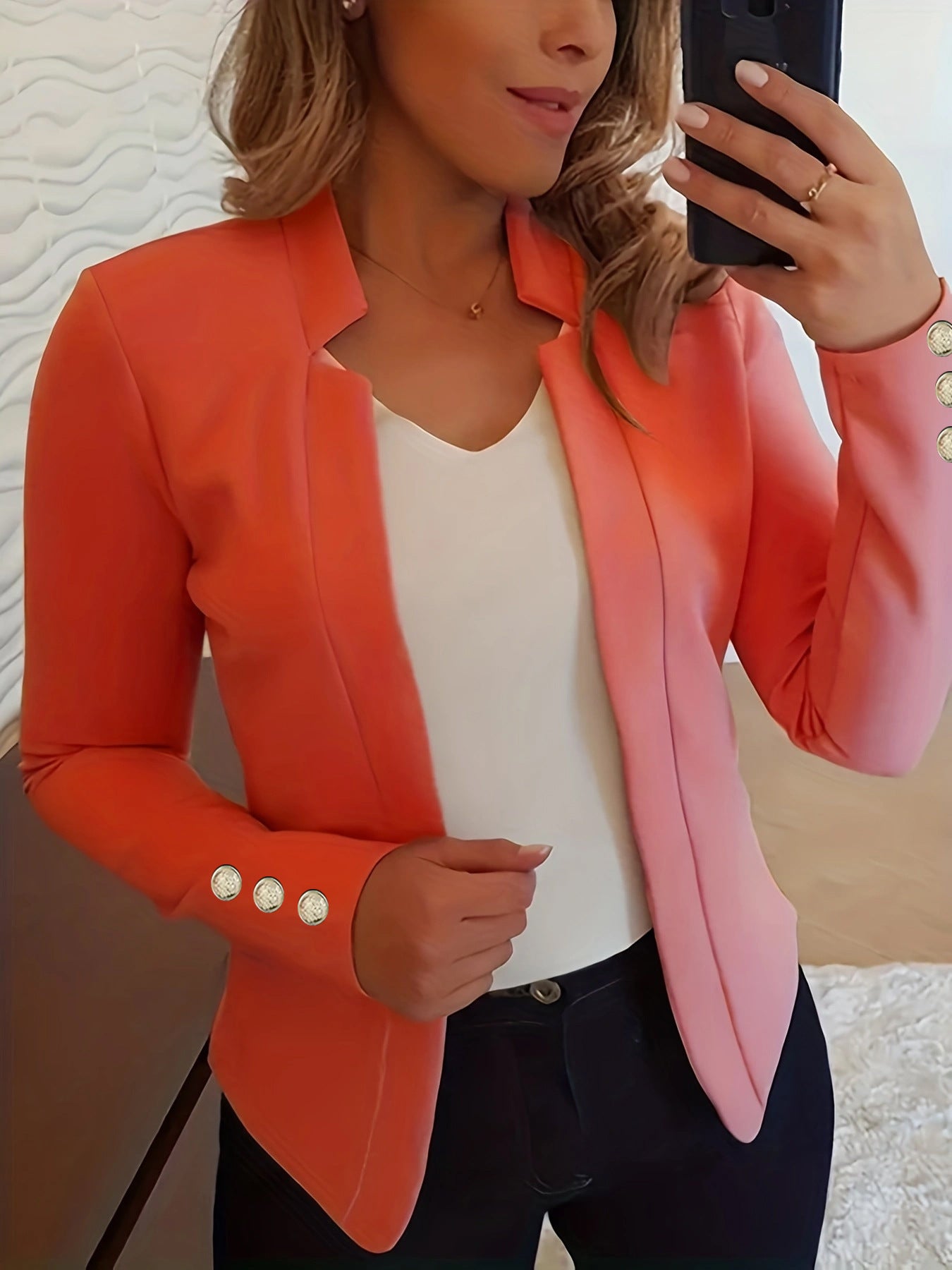 Women's Solid Colour Casual Professional Blazer For Ladies