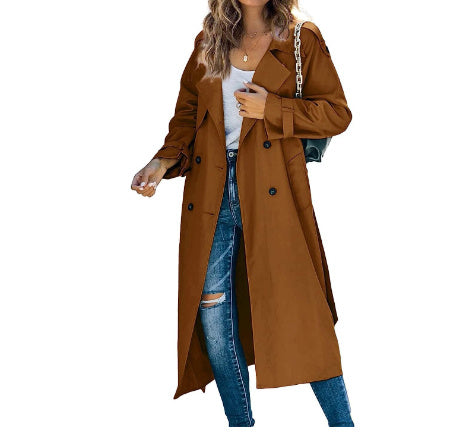 Women's Fashion Casual Solid Colour Windbreaker Jacket