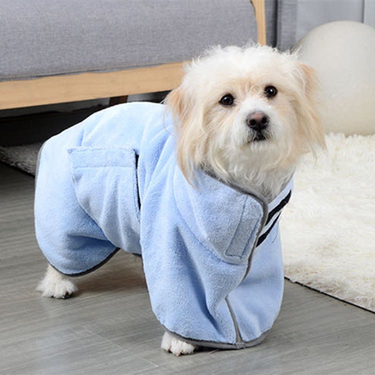 Quick-Drying Microfiber Absorbent Pet Towel  - Pet Bathrobe For Dogs And Cats