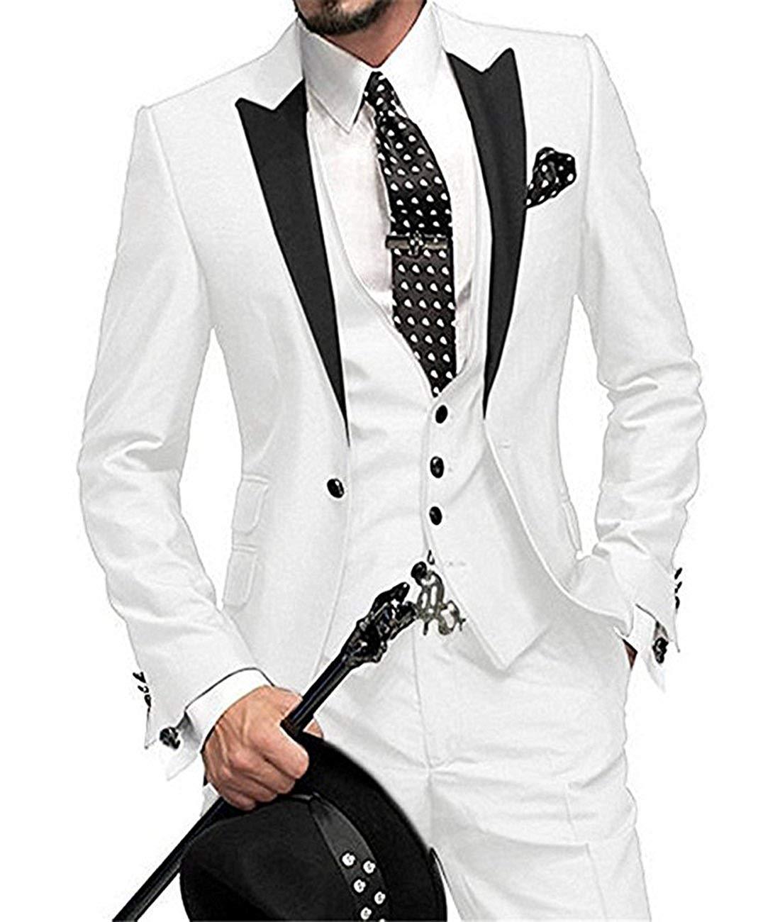 Men's All-Season Three-Piece Suit - Bridegroom And Best Man Wedding Suit