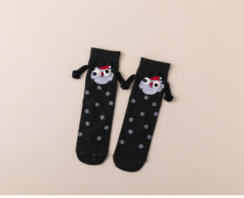 Couple Magnetic Handle Cute Hand Socks For Christmas