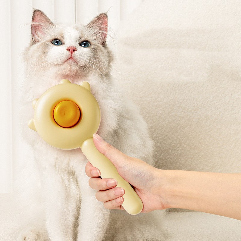 Pet Comb And Massage Brush - Hair Removal Brush For Cat And Dog Grooming