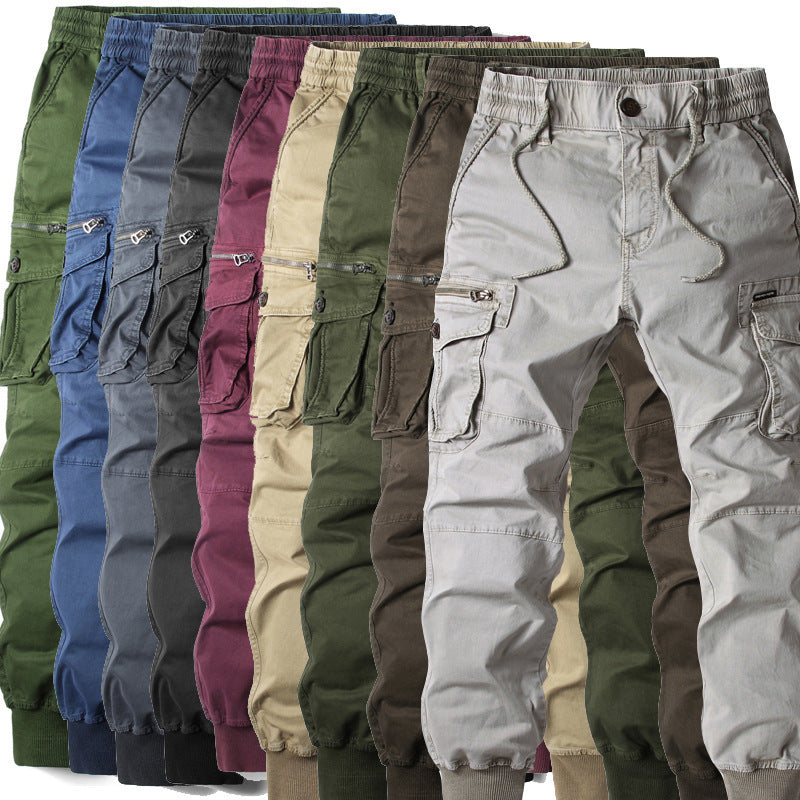 Men's Multi-Colour Casual Plus Size Trousers