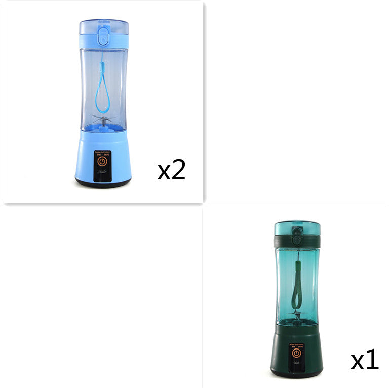 Portable Electric Fruit Juicer - Wireless USB Rechargeable Mini Multifunction Smoothie Blender