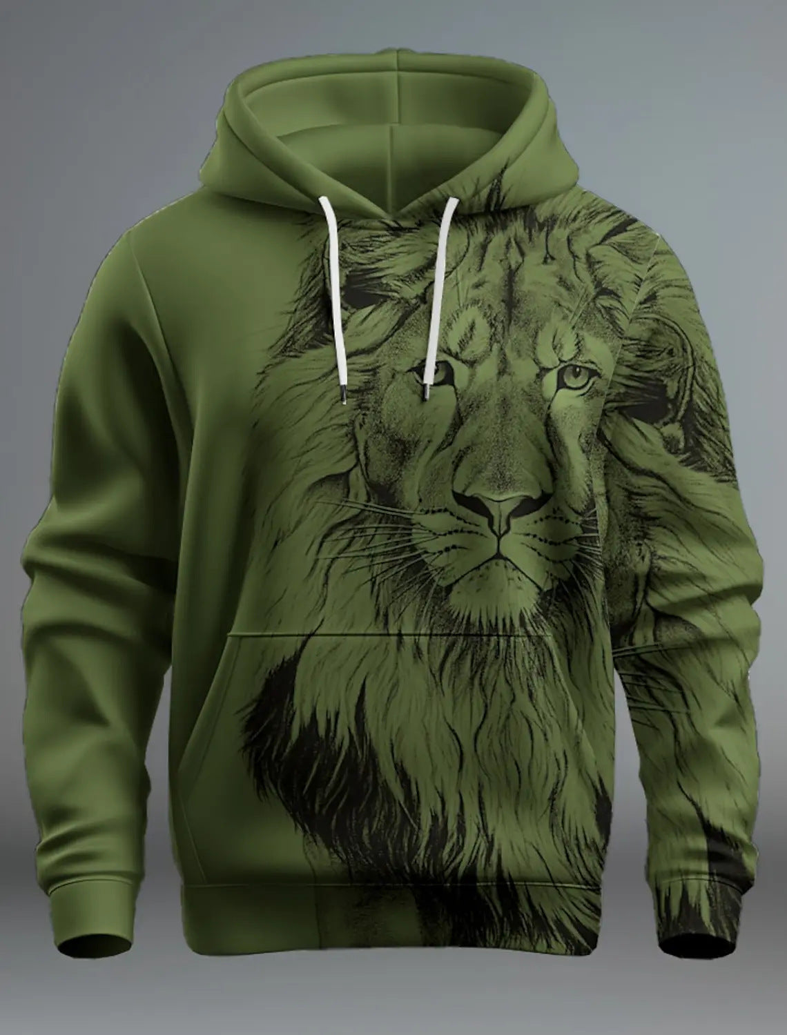 Fashion Brand Lion's Head 3D Hoodie Fashion For Men And Women