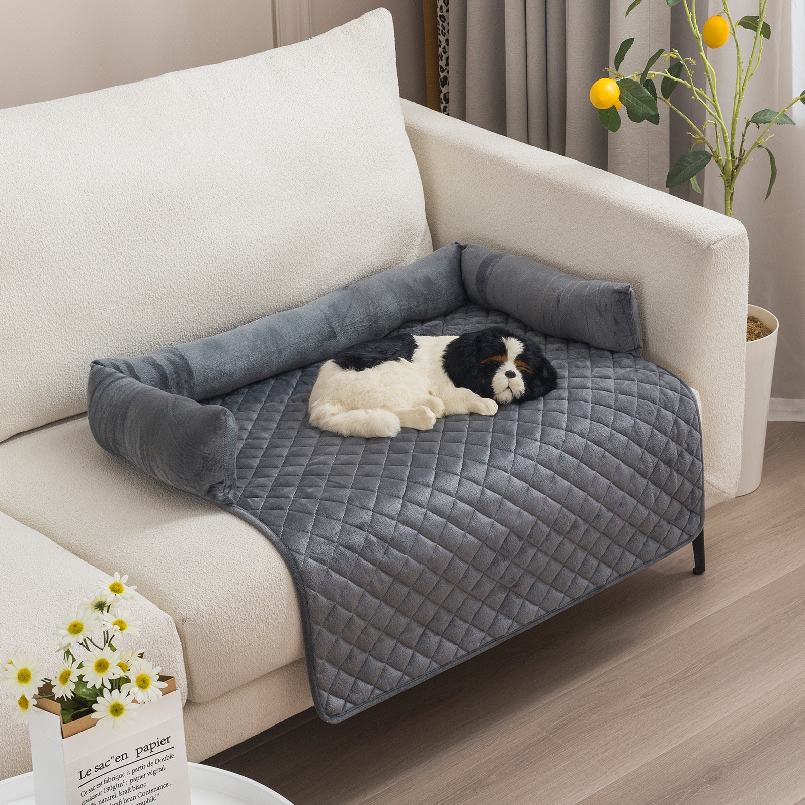 Pet Sofa Cushion Warm Bed For Large Dogs - Cat Mat Also Suitable As Sofa Protector