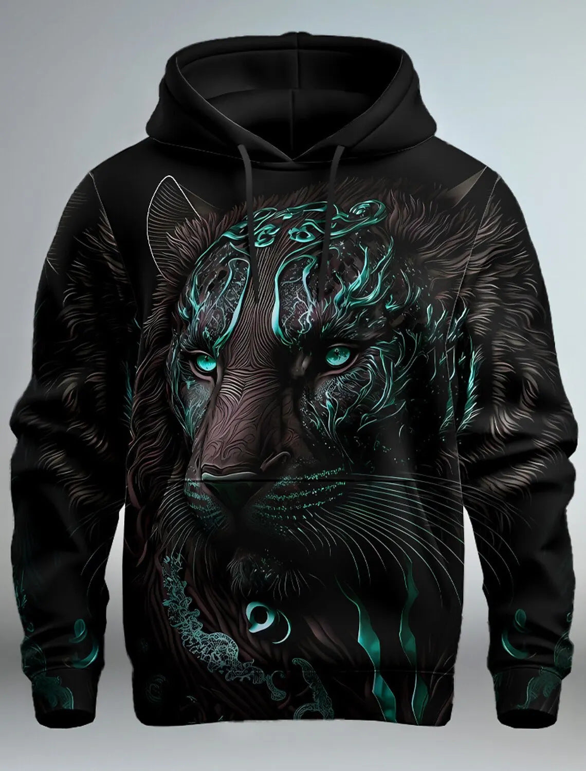 Fashion Brand Lion's Head 3D Hoodie Fashion For Men And Women