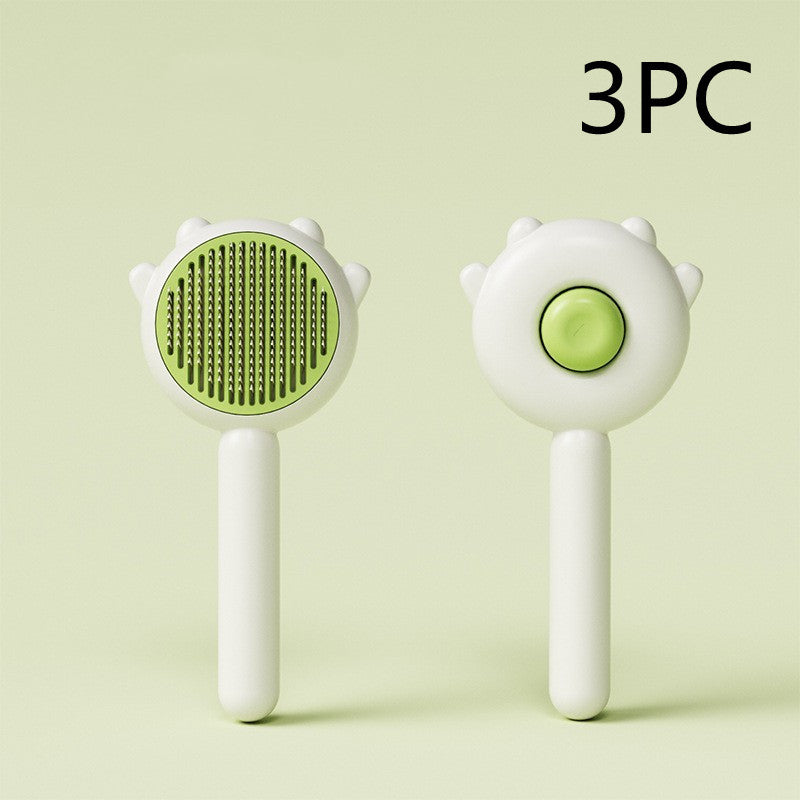 Pet Comb And Massage Brush - Hair Removal Brush For Cat And Dog Grooming