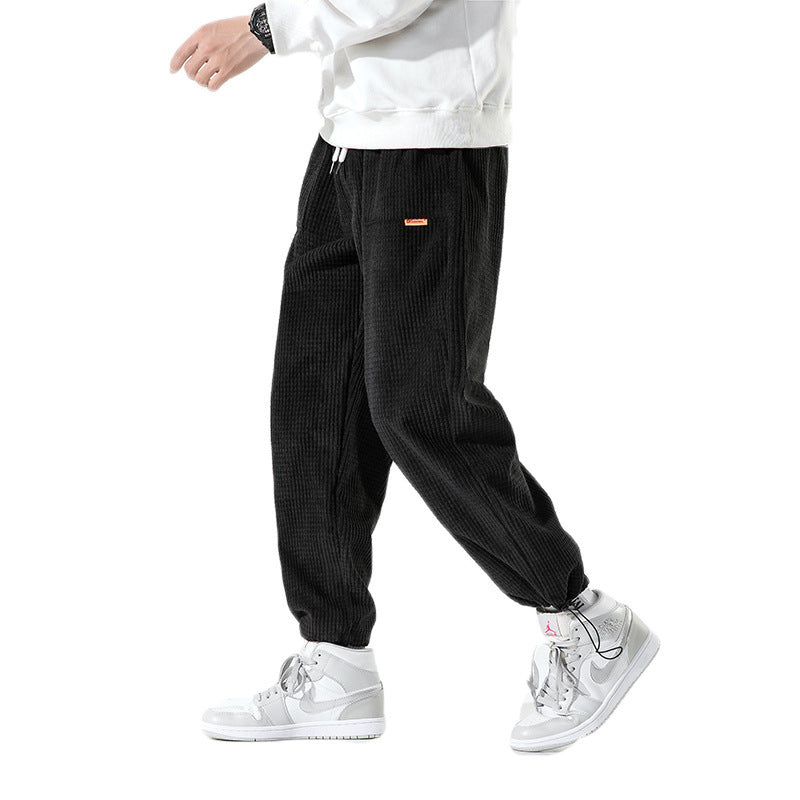 Men's Casual Corduroy Loose Track Pants
