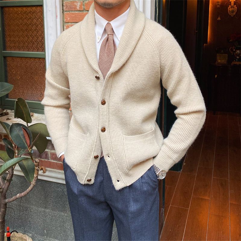 Thick Vintage Knitted Retro Cardigan For Men