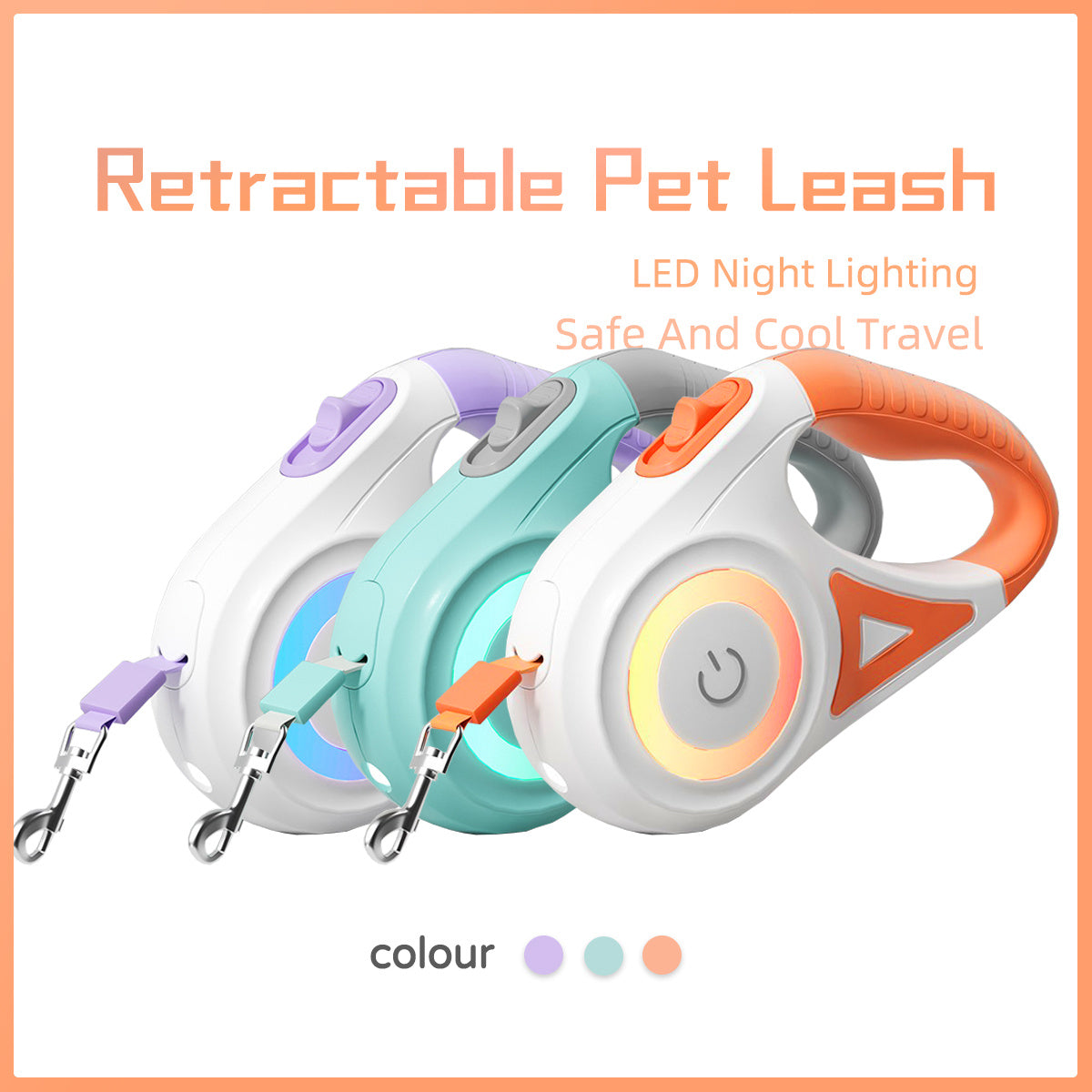 Retractable Collar Dog Leash For Small And Medium Dogs - Automatic Dog and Cat Traction