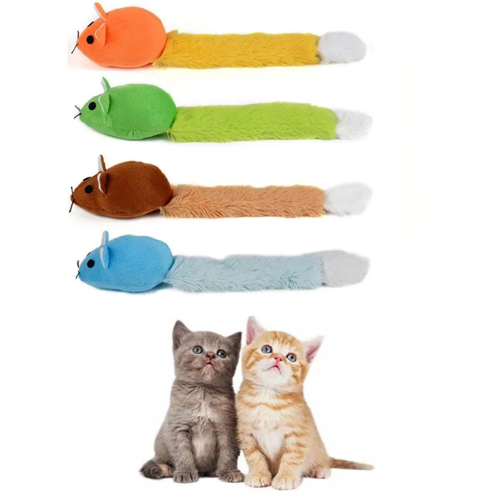 Long Tail Pet Teaser And Training Toys For Cat And Mouse - Funny And Interactive Pet Toys