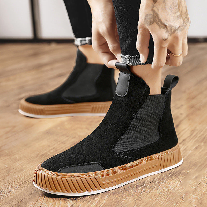 Men's Thick Bottom Work Shoes - Youth Booties