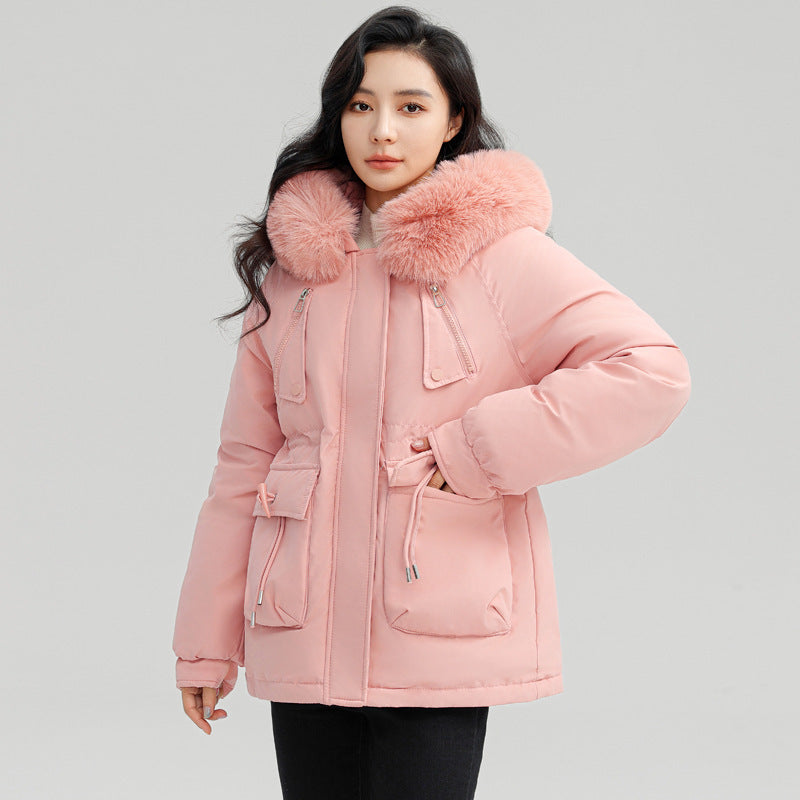 Women's Horn Button Parka Ladies' Loose