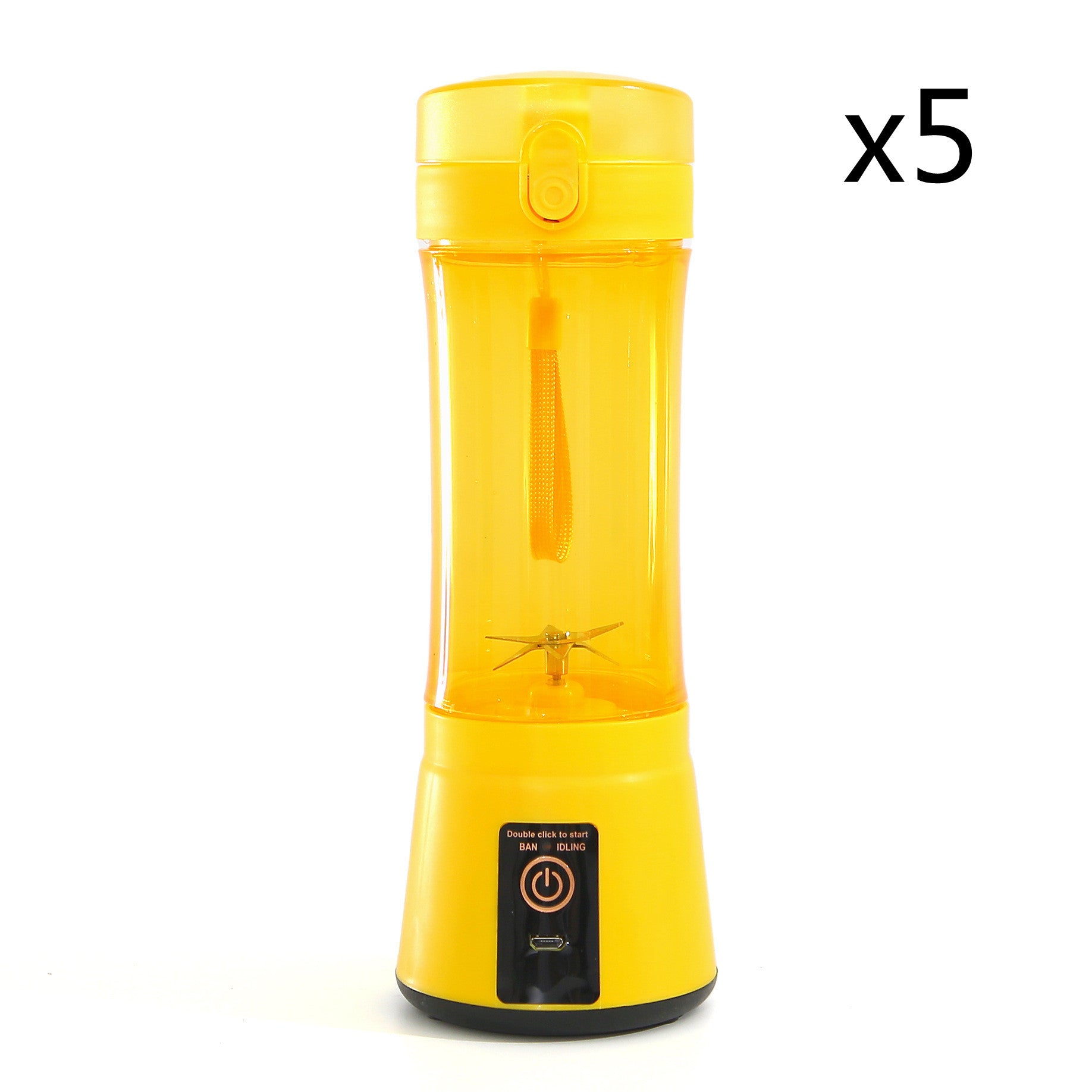 Portable Electric Fruit Juicer - Wireless USB Rechargeable Mini Multifunction Smoothie Blender