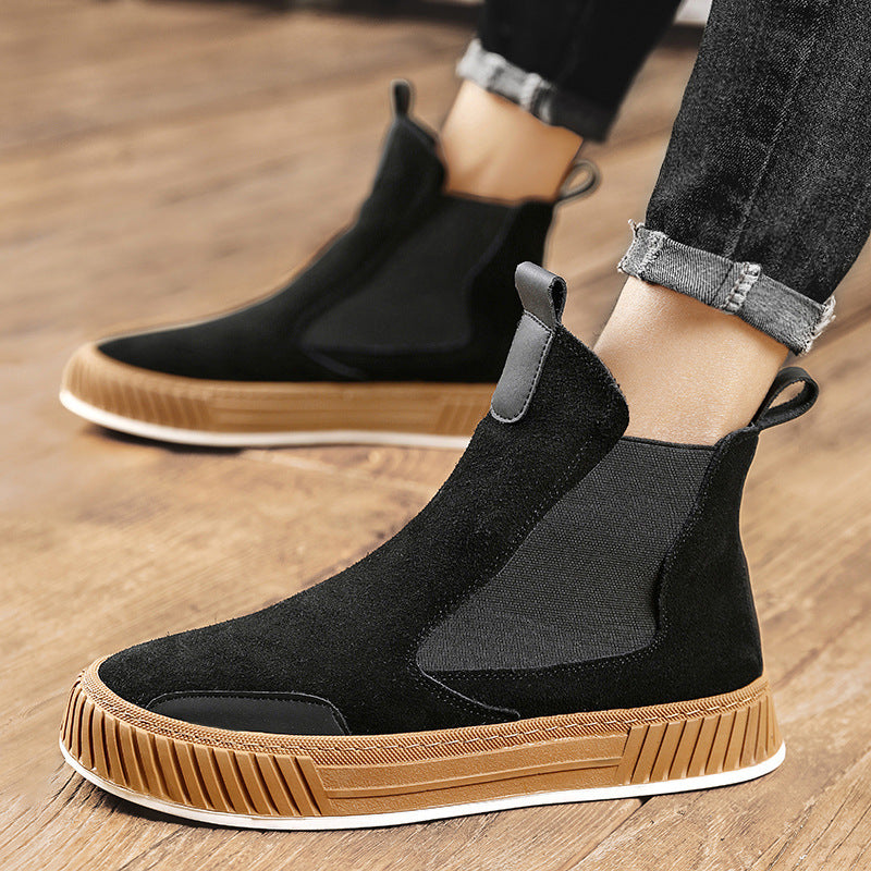 Men's Thick Bottom Work Shoes - Youth Booties