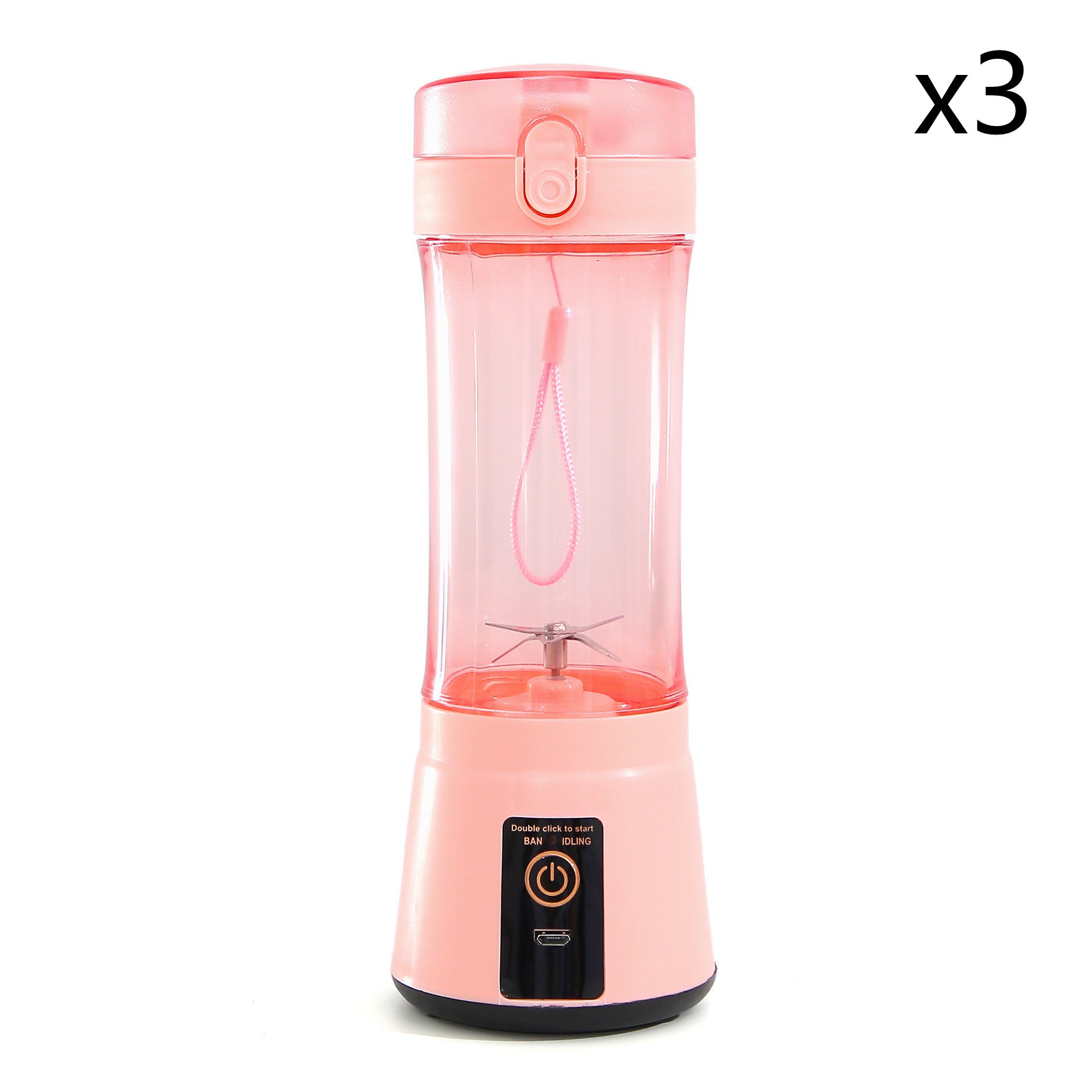 Portable Electric Fruit Juicer - Wireless USB Rechargeable Mini Multifunction Smoothie Blender