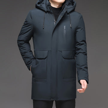 Men's Hooded And Thickened Warm-Keeping Cotton Coat