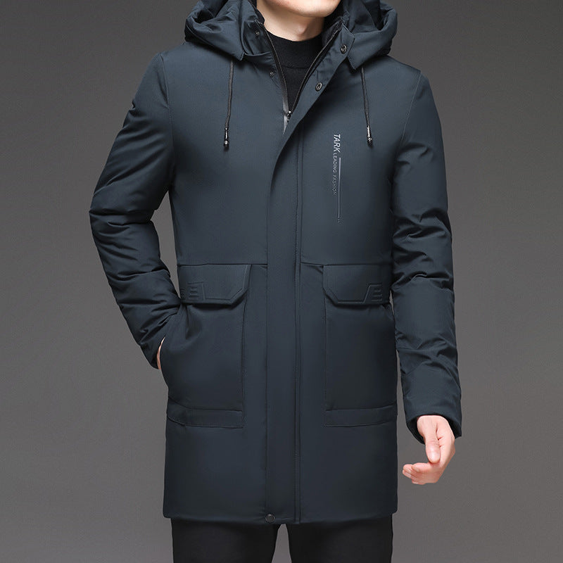 Men's Hooded And Thickened Warm-Keeping Cotton Coat