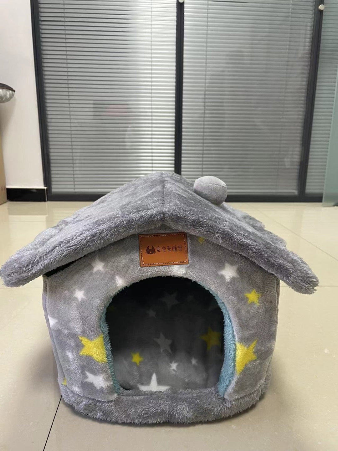 Foldable Pet House With Warm Winter Bed And Removable Enclosed Nest