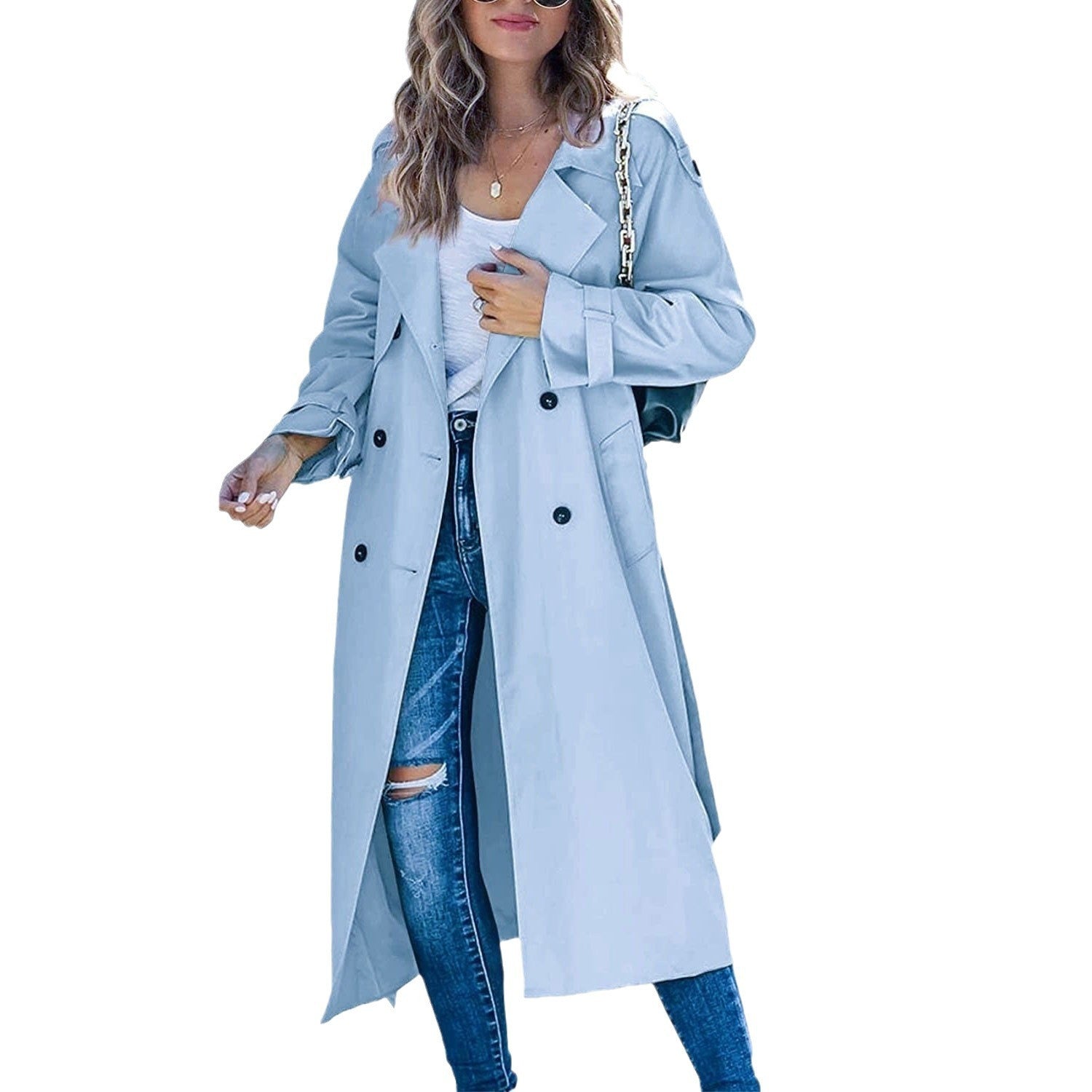 Women's Fashion Casual Solid Colour Windbreaker Jacket