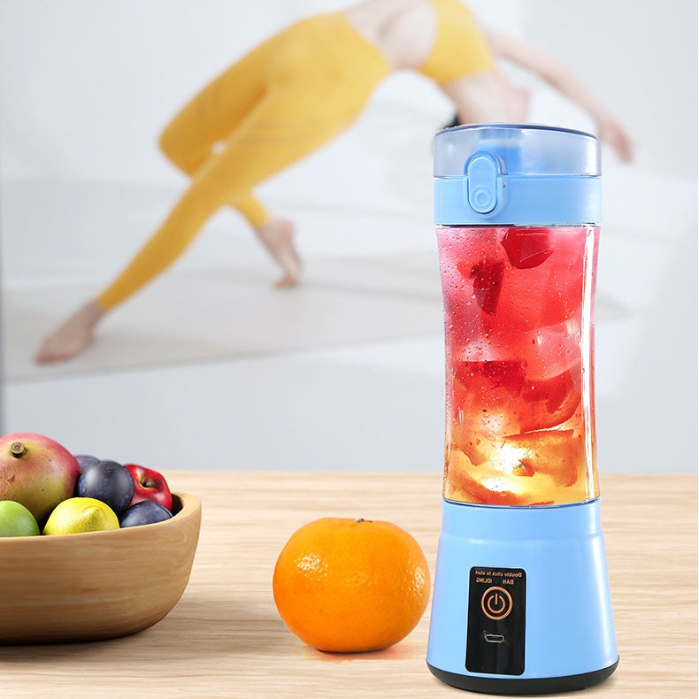 Portable Electric Fruit Juicer - Wireless USB Rechargeable Mini Multifunction Smoothie Blender