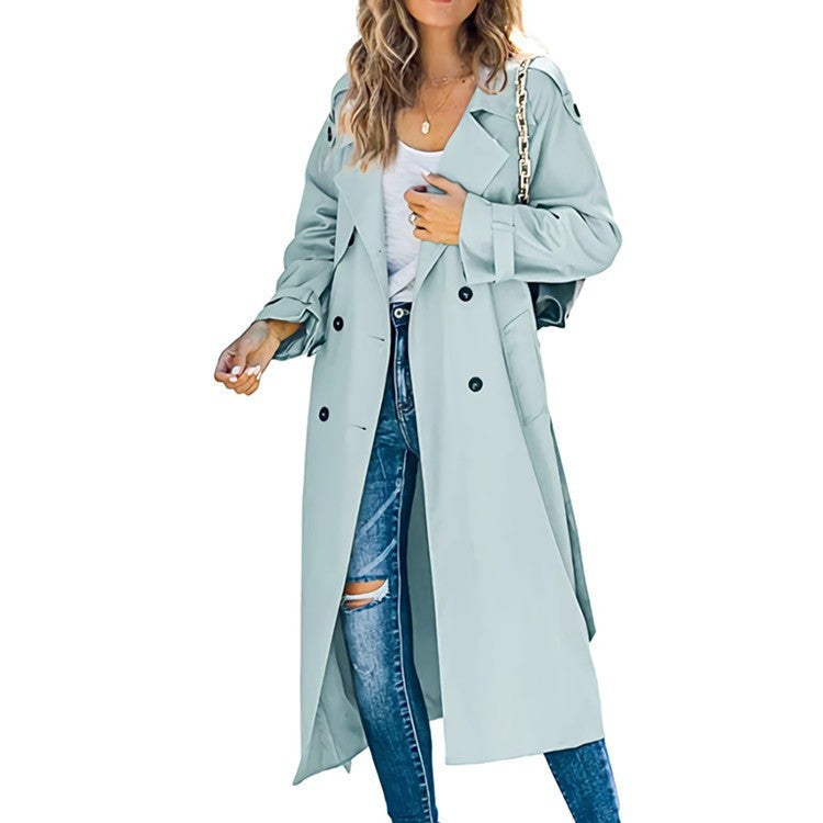 Women's Fashion Casual Solid Colour Windbreaker Jacket