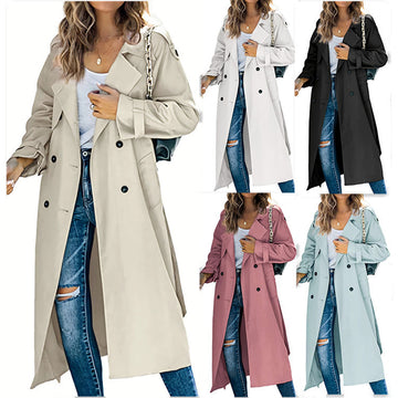 Women's Fashion Casual Solid Colour Windbreaker Jacket