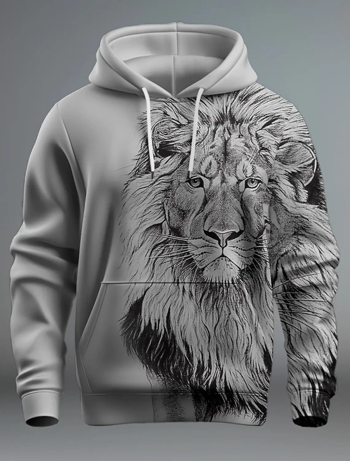Fashion Brand Lion's Head 3D Hoodie Fashion For Men And Women