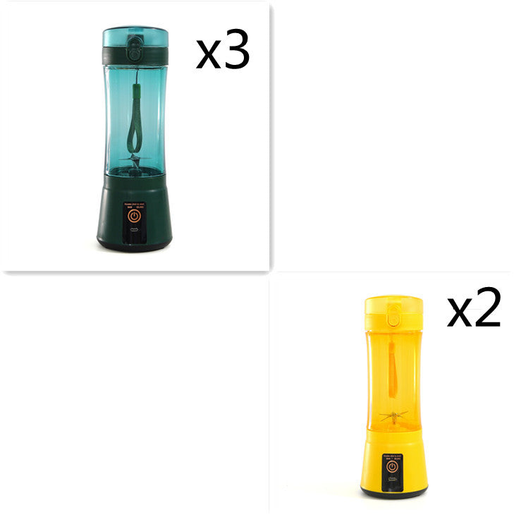 Portable Electric Fruit Juicer - Wireless USB Rechargeable Mini Multifunction Smoothie Blender